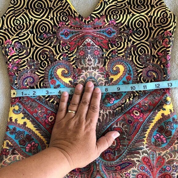 NWOT Bebe Paisley Deja Vu Dress - Picture 15 of 15